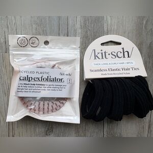 Kitsch Scalp Exfoliator & Kitsch 8-Piece Elastic Hair Ties Black